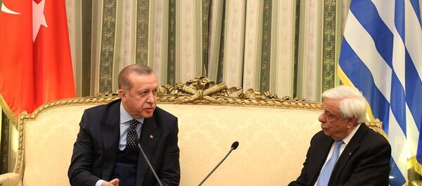 Cumhurbaşkanı Recep Tayyip Erdoğan, Yunanistan Cumhurbaşkanı Prokopis Pavlopulos Cumhurbaşkanı Recep Tayyip Erdoğan, Yunanistan Cumhurbaşkanı Prokopis Pavlopulos - Sputnik Türkiye