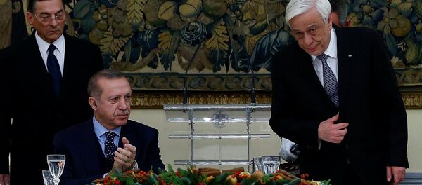 Cumhurbaşkanı Recep Tayyip Erdoğan - Yunanistan Cumhurbaşkanı Prokopis Pavlopulos - Sputnik Türkiye