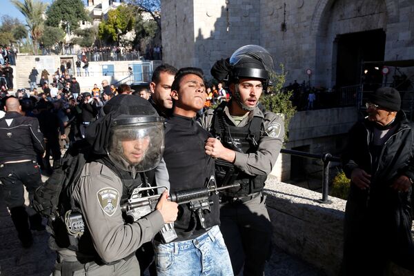 İsrail polisi, Kudüs'te gözaltılara başladı. - Sputnik Türkiye