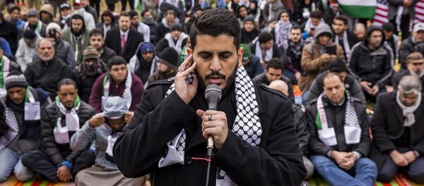 Beyaz Saray önünde Kudüs protestosu Beyaz Saray önünde Kudüs protestosu - Sputnik Türkiye