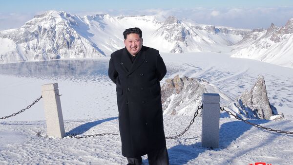 Kuzey Kore lideri Kim Jong-un, Baekdu Dağı’na tırmandı - Sputnik Türkiye
