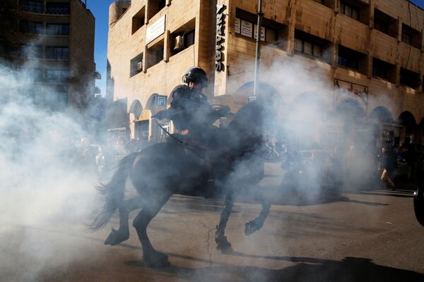 İsrail atlı polisi- Doğu Kudüs - Sputnik Türkiye