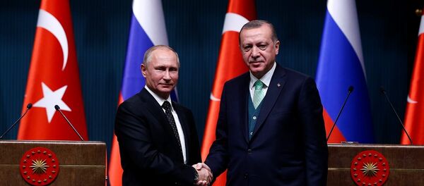 Rusya Devlet Başkanı Vladimir Putin ile Türkiye Cumhurbaşkanı Recep Tayyip Erdoğan - Sputnik Türkiye