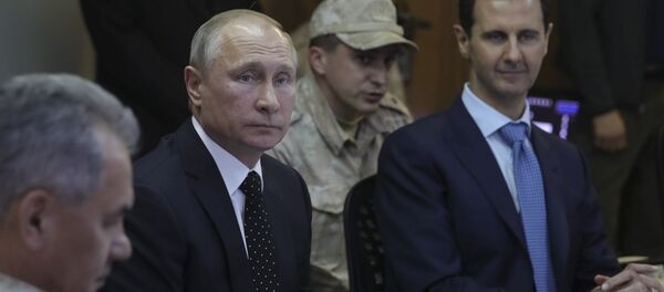 Rusya Devlet Başkanı Vladimir Putin- Suriye Devlet Başkanı Beşar Esad - Sputnik Türkiye
