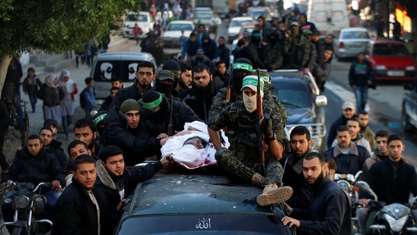 Gazze İsrail hava saldırısında öldürülen Hamas militanı - Sputnik Türkiye