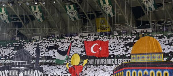 Konyaspor tribünlerinden Kudüs'e destek - Sputnik Türkiye