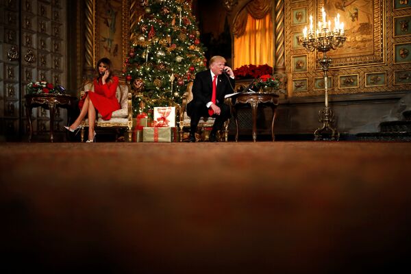 ABD Başkanı Donald Trump- First Lady Melania Trump - Sputnik Türkiye