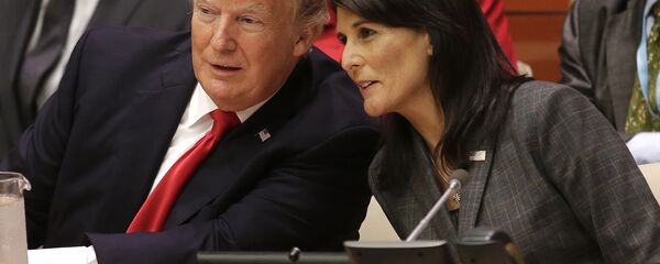 Nikki Haley- Donald Trump - Sputnik Türkiye