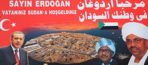 Sudan'da Erdoğan'ın fotoğrafının bulunduğu bir afiş - Sputnik Türkiye