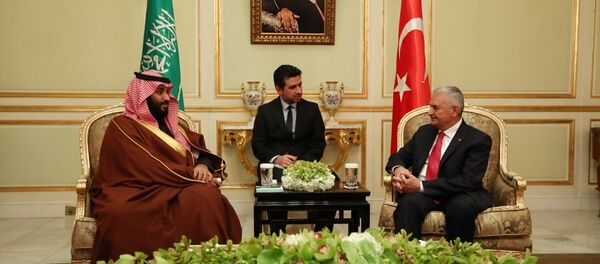 Başbakan Binali Yıldırım ile Suudi Arabistan Veliaht Prensi ve Savunma Bakanı Muhammed bin Selman - Sputnik Türkiye