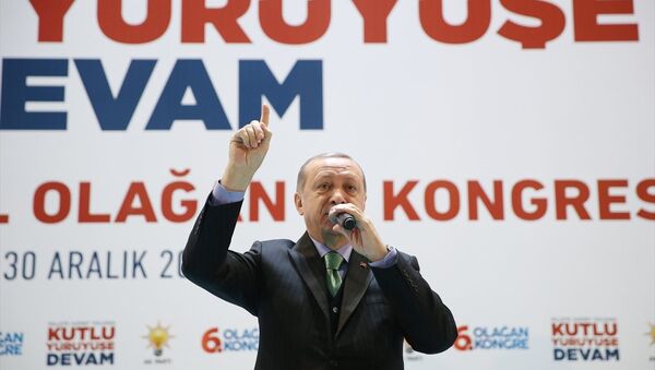 Cumhurbaşkanı ve AK Parti Genel Başkanı Recep Tayyip Erdoğan - Sputnik Türkiye