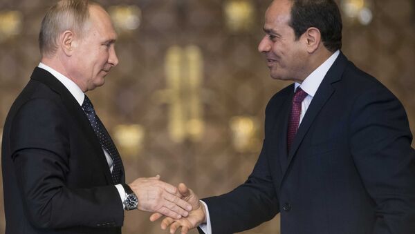 Rusya Devlet Başkanı Vladimir Putin- Mısır Cumhurbaşkanı Abdülfettah el Sisi - Sputnik Türkiye