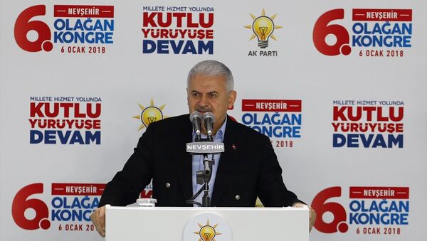 Binali Yıldırım AK Parti 6. Olağan Nevşehir  İl Kongresi'nde - Sputnik Türkiye