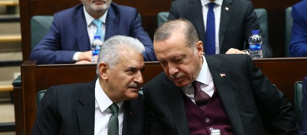 Başbakan Binali Yıldırım- Cumhurbaşkanı Recep Tayyip Erdoğan - Sputnik Türkiye
