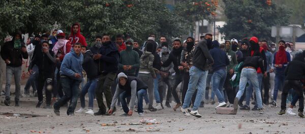 Tunus Teburba protesto - Sputnik Türkiye