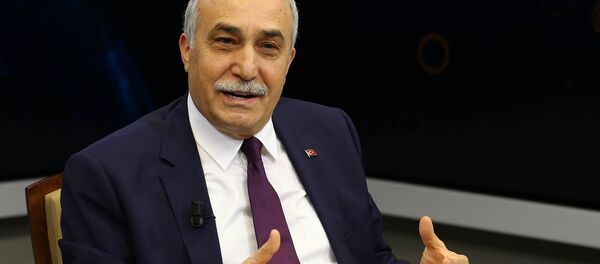 Gıda, Tarım ve Hayvancılık Bakanı Ahmet Eşref Fakıbaba, Anadolu Ajansı (AA) editör masasına konuk oldu. Gıda, Tarım ve Hayvancılık Bakanı Ahmet Eşref Fakıbaba, Anadolu Ajansı (AA) editör masasına konuk oldu. - Sputnik Türkiye