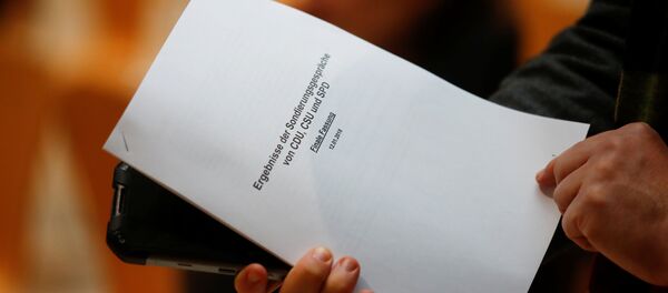 Almanya'da koalisyon ön görüşmesinde üzerinde uzlaşılan 28 sayfalık taslak - Sputnik Türkiye