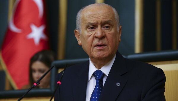 MHP Genel Başkanı Devlet Bahçeli, partisinin TBMM Grup Toplantısına katılarak konuşma yaptı. - Sputnik Türkiye