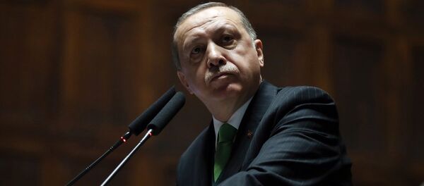 Cumhurbaşkanı ve AK Parti Genel Başkanı Recep Tayyip Erdoğan, partisinin TBMM Grup Toplantısı'na katılarak konuşma yaptı. - Sputnik Türkiye