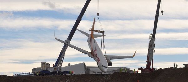Trabzon'da pistten çıkan uçak - Sputnik Türkiye