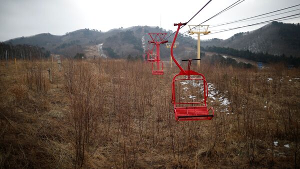Güney Kore'de hayalet kayak merkezi Alps Ski Resort - Sputnik Türkiye