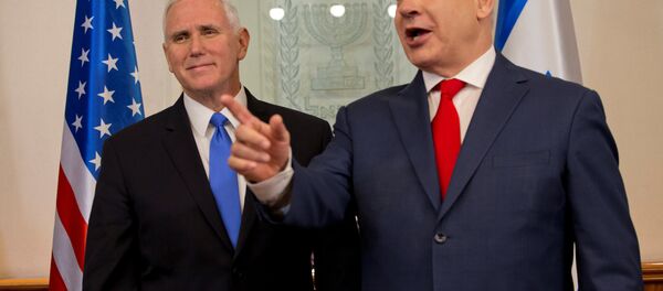 Pence Netanyahu - Sputnik Türkiye