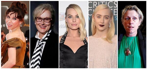 En iyi kadın oyuncu dalında Sally Hawkins, Meryl Streep, Margot Robbie, Saoirse Ronan ve Frances McDormand yarışacak. En iyi kadın oyuncu dalında Sally Hawkins, Meryl Streep, Margot Robbie, Saoirse Ronan ve Frances McDormand yarışacak. - Sputnik Türkiye