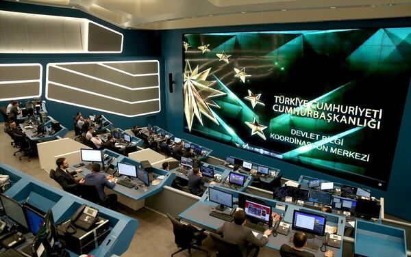 Zeytin Dalı Harekatı'nın yönetildiği Devlet Bilgi Koordinasyon Merkezi - Sputnik Türkiye