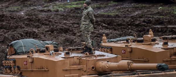 TSK Afrin Alman üretimi Leopard tankları - Sputnik Türkiye