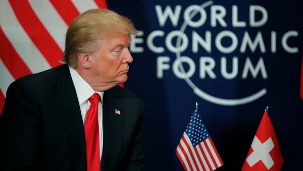Donald Trump World Economic Forum (WEF) Davos 2018 - Sputnik Türkiye