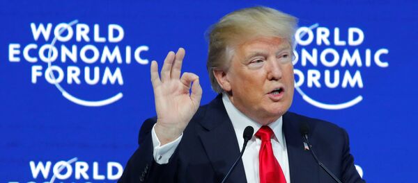 Donald Trump konuşma yaptı World Economic Forum (WEF) Davos 2018 - Sputnik Türkiye