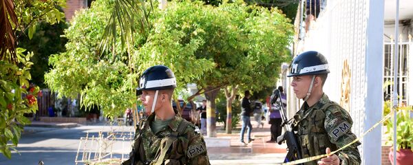 Kolombiya'nın Barranquilla şehrinde polis - Sputnik Türkiye