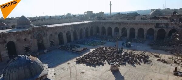 Halep’teki Emevi Camii’nin restorasyonu tam hız devam ediyor - Sputnik Türkiye