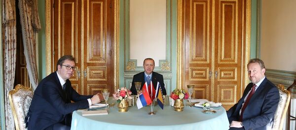 Recep Tayyip Erdoğan, Aleksandar Vucic, Bakir İzzetbegoviç - Sputnik Türkiye