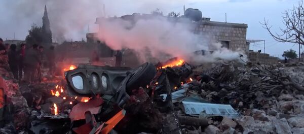 Suriye'de düşürülen Rus savaş uçağı - Sputnik Türkiye