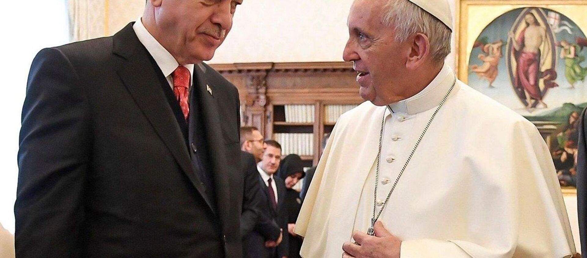 Cumhurbaşkanı Recep Tayyip Erdoğan - Papa Francis - Sputnik Türkiye, 1920, 08.03.2021