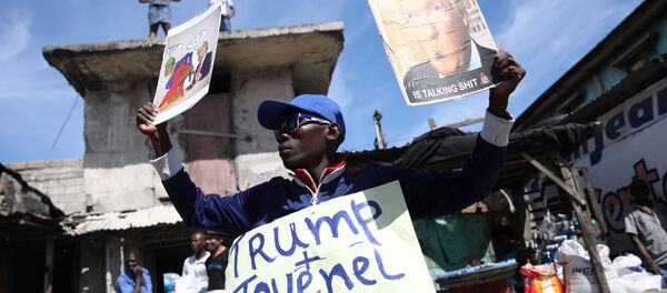 Haiti'de Trump karşıtı bir eylem - Sputnik Türkiye