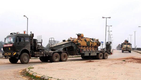 TSK konvoyu yeni gözlem noktası için İdlib'de - Sputnik Türkiye