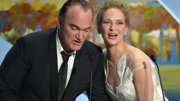 67. Cannes Film Festivali kapanış töreni Quentin Tarantino Uma Thurman 2014 - Sputnik Türkiye