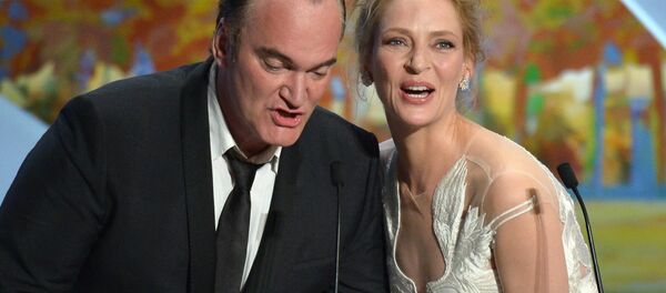 67. Cannes Film Festivali kapanış töreni Quentin Tarantino Uma Thurman 2014 - Sputnik Türkiye