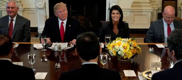 Tillerson, Trump, Haley, McMaster - Sputnik Türkiye