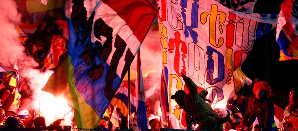 Eintracht Frankfurt taraftarları - Sputnik Türkiye