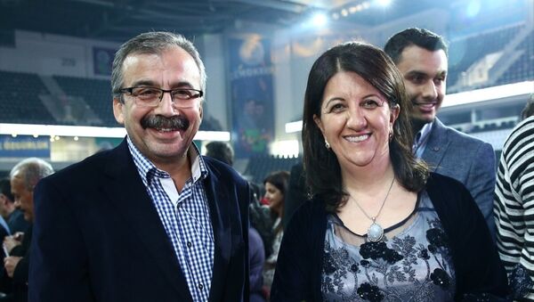 İstanbul Milletvekili Pervin Buldan (sağda) ve HDP Ankara Milletvekili Sırrı Süreyya Önder (solda) - Sputnik Türkiye