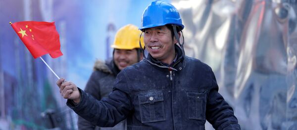 Pekin inşaat Çinli işçiler - Sputnik Türkiye