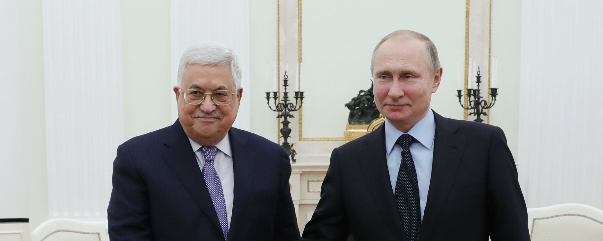 Filistin Devlet Başkanı Mahmud Abbas ile Rusya Devlet Başkanı Vladimir Putin - Sputnik Türkiye, 1920, 22.11.2021