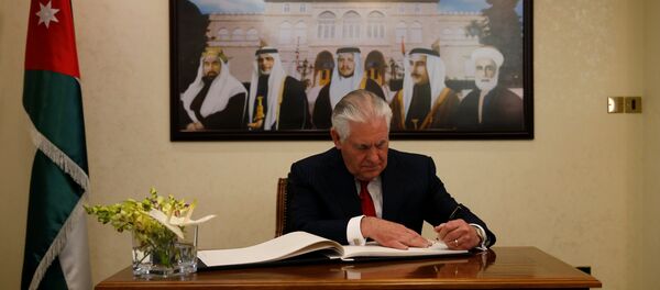 Rex Tillerson Amman Ürdün Rex Tillerson Amman Ürdün - Sputnik Türkiye
