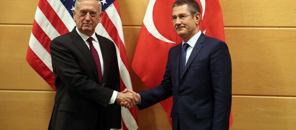 Milli Savunma Bakanı Nurettin Canikli ile ABD Savunma Bakanı James Mattis - Sputnik Türkiye