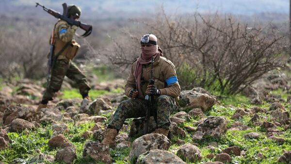 Afrin'deki Türkiye destekli ÖSO savaşçıları - Sputnik Türkiye