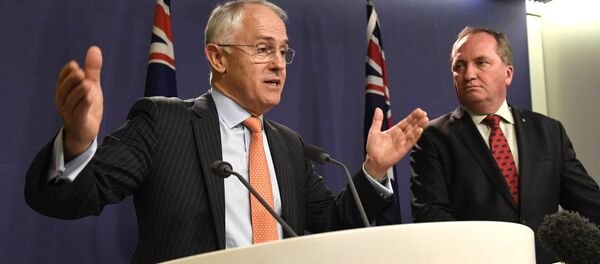Avustralya Başbakan Malcolm Turnbull Başbakan Yardımcısı Barnaby Joyce - Sputnik Türkiye