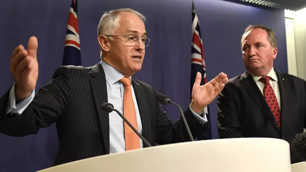 Avustralya Başbakan Malcolm Turnbull Başbakan Yardımcısı Barnaby Joyce - Sputnik Türkiye